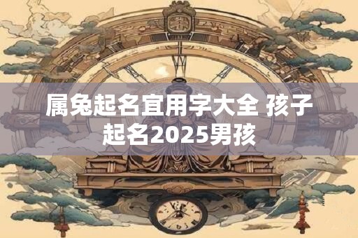 属兔起名宜用字大全 孩子起名2025男孩