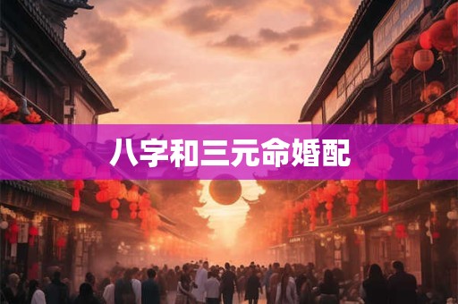 八字和三元命婚配