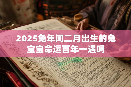 2025兔年闰二月出生的兔宝宝命运百年一遇吗