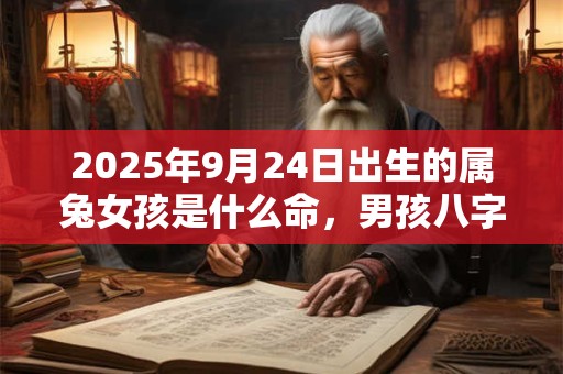 2025年9月24日出生的属兔女孩是什么命，男孩八字命运分析