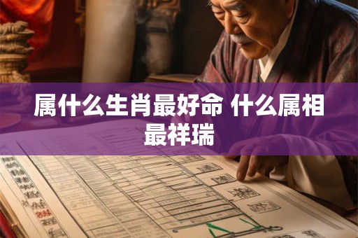 属什么生肖最好命 什么属相最祥瑞
