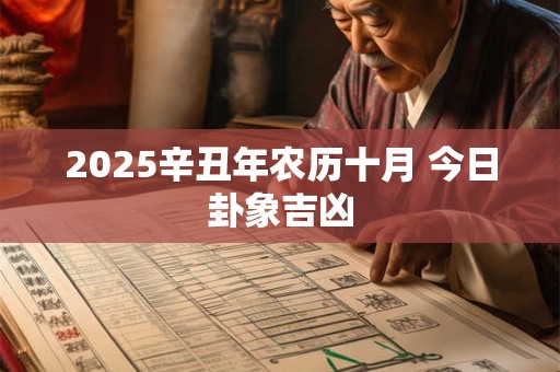 2025辛丑年农历十月 今日卦象吉凶