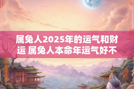 属兔人2025年的运气和财运 属兔人本命年运气好不好
