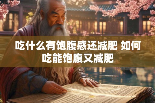吃什么有饱腹感还减肥 如何吃能饱腹又减肥