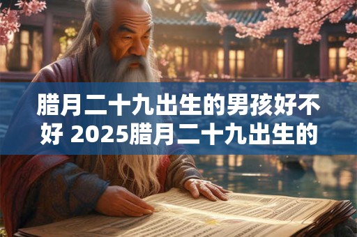腊月二十九出生的男孩好不好 2026腊月二十九出生的男孩八字