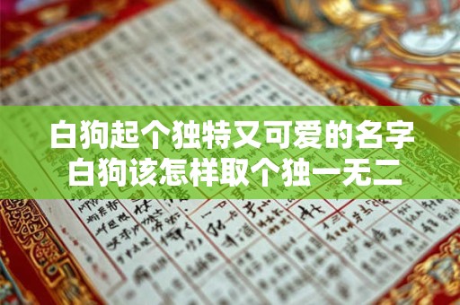 白狗起个独特又可爱的名字 白狗该怎样取个独一无二的可爱名字
