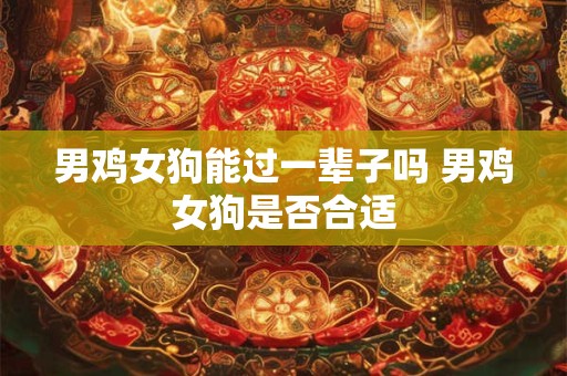 男鸡女狗能过一辈子吗 男鸡女狗是否合适