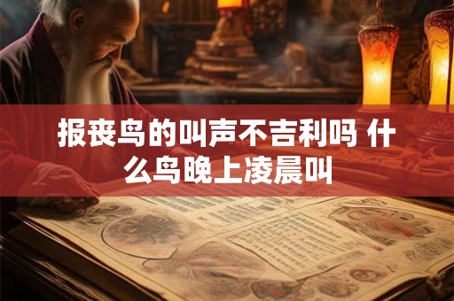 报丧鸟的叫声不吉利吗 什么鸟晚上凌晨叫