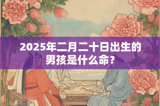 2025年二月二十日出生的男孩是什么命？