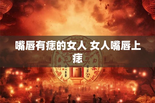 嘴唇有痣的女人 女人嘴唇上痣