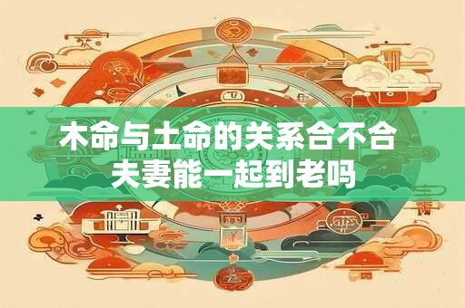 木命与土命的关系合不合 夫妻能一起到老吗