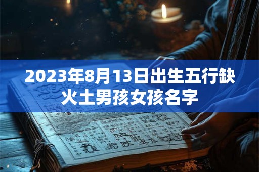2023年8月13日出生五行缺火土男孩女孩名字