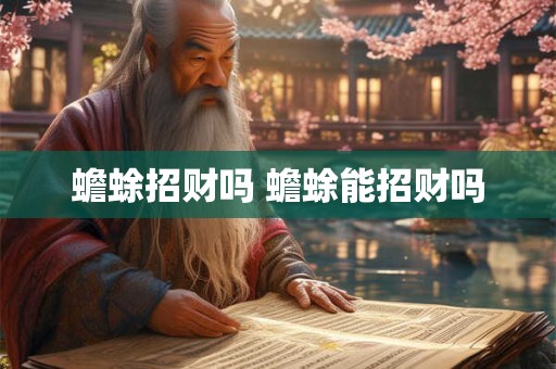 蟾蜍招财吗 蟾蜍能招财吗