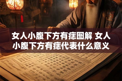 女人小腹下方有痣图解 女人小腹下方有痣代表什么意义