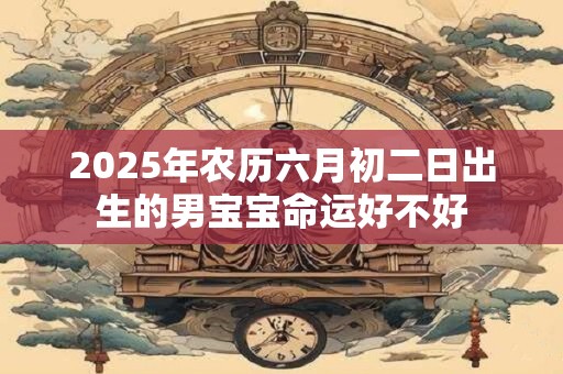 2025年农历六月初二日出生的男宝宝命运好不好