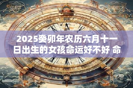 2025癸卯年农历六月十一日出生的女孩命运好不好 命理详解