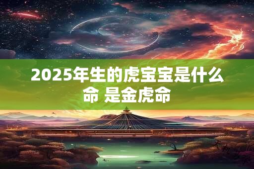 2025年生的虎宝宝是什么命 是金虎命