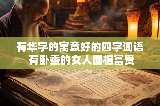 有华字的寓意好的四字词语 有卧蚕的女人面相富贵