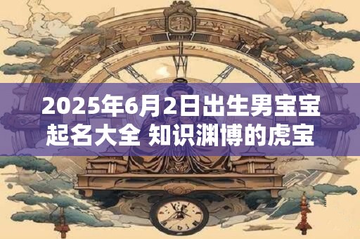 2025年6月2日出生男宝宝起名大全 知识渊博的虎宝宝名字