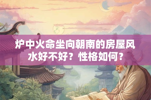 炉中火命坐向朝南的房屋风水好不好？性格如何？