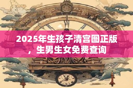 2025年生孩子清宫图正版,生男生女免费查询 2025年生孩子清宫图正版,生男生女免费查询