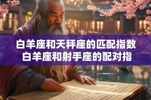 白羊座和天秤座的匹配指数 白羊座和射手座的配对指数