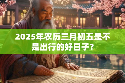 2025年农历三月初五是不是出行的好日子？