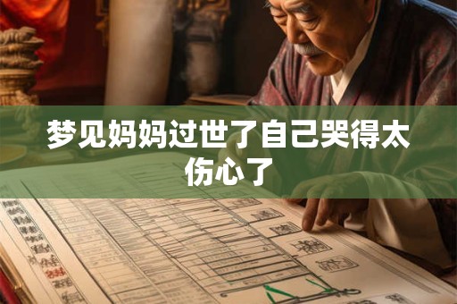 梦见妈妈过世了自己哭得太伤心了