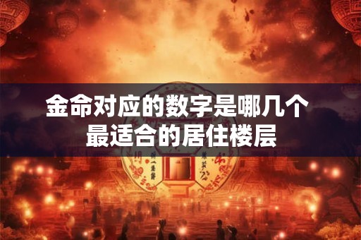 金命对应的数字是哪几个 最适合的居住楼层