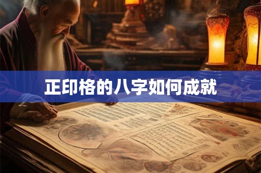 正印格的八字如何成就