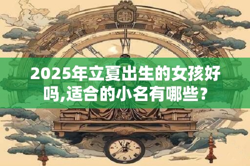 2025年立夏出生的女孩好吗,适合的小名有哪些？