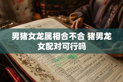 男猪女龙属相合不合 猪男龙女配对可行吗