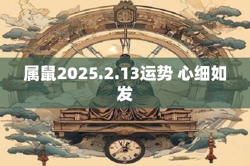 属鼠2025.2.13运势 心细如发