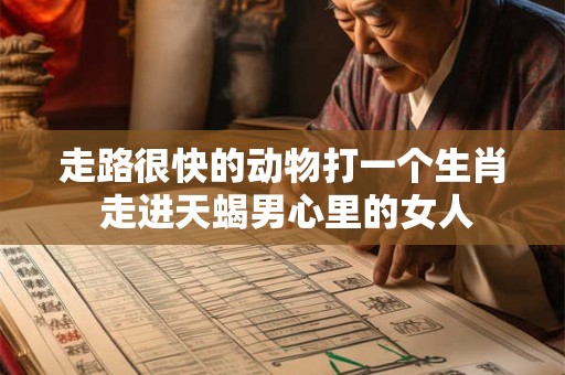 走路很快的动物打一个生肖 走进天蝎男心里的女人