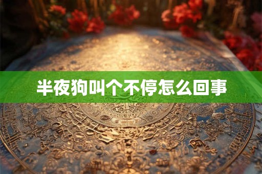 半夜狗叫个不停怎么回事
