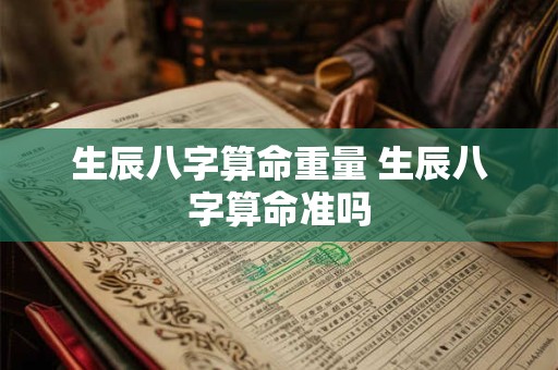 生辰八字算命重量 生辰八字算命准吗