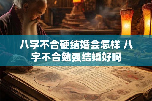 八字不合硬结婚会怎样 八字不合勉强结婚好吗