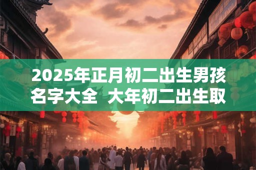 2025年正月初二出生男孩名字大全  大年初二出生取名