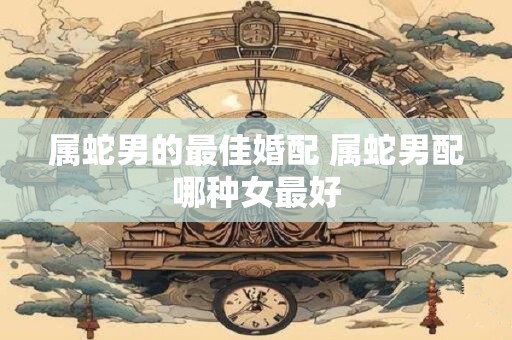 属蛇男的最佳婚配 属蛇男配哪种女最好