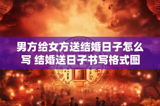 男方给女方送结婚日子怎么写 结婚送日子书写格式图