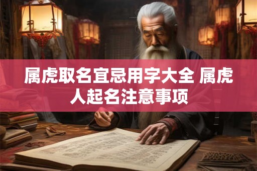 属虎取名宜忌用字大全 属虎人起名注意事项