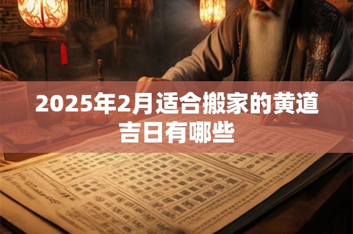 2026年2月适合搬家的黄道吉日有哪些
