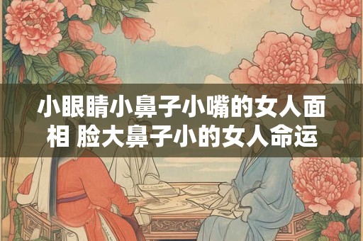小眼睛小鼻子小嘴的女人面相 脸大鼻子小的女人命运
