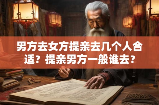 男方去女方提亲去几个人合适？提亲男方一般谁去？