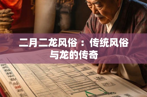 二月二龙风俗 ：传统风俗与龙的传奇
