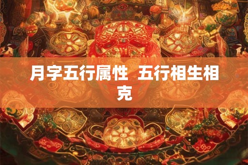 月字五行属性  五行相生相克