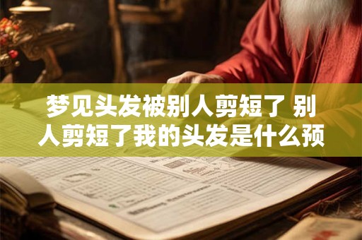 梦见头发被别人剪短了 别人剪短了我的头发是什么预兆