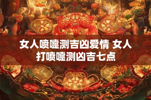 女人喷嚏测吉凶爱情 女人打喷嚏测凶吉七点