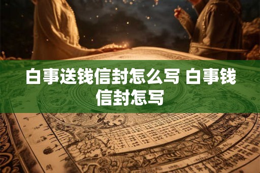 白事送钱信封怎么写 白事钱信封怎写