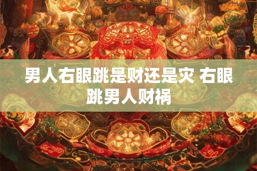 男人右眼跳是财还是灾 右眼跳男人财祸